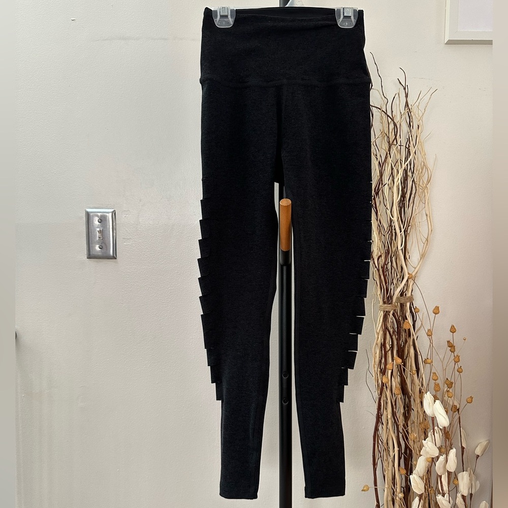 Beyond Yoga Spacedye Caught In The Midi High Waisted Legging black Heather Sz S